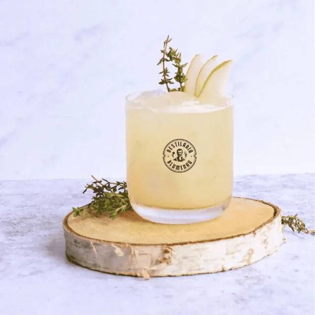 Drink Gin Fizz The Bravalley, servido para apreciação